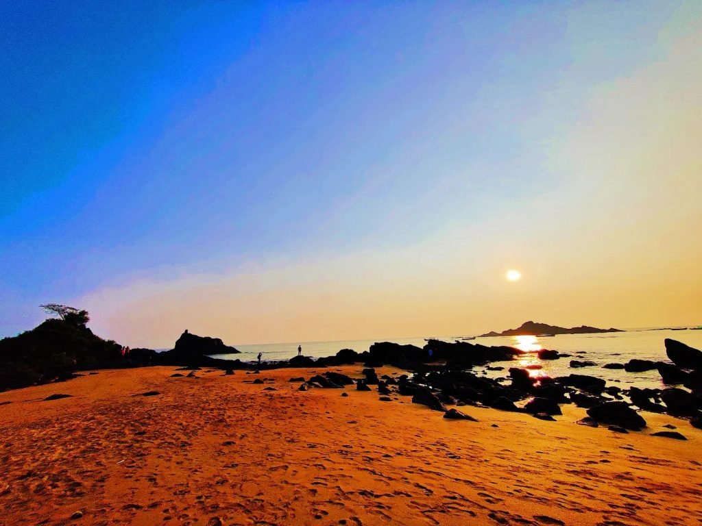 Om Beach SunSet, Gokarna Main Beach, coastal karnataka